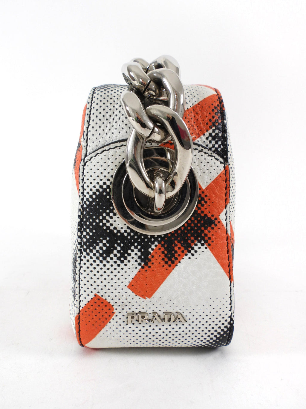 Prada 2016 Vitello Daino Leather Eye Inside Chain Shoulder Bag