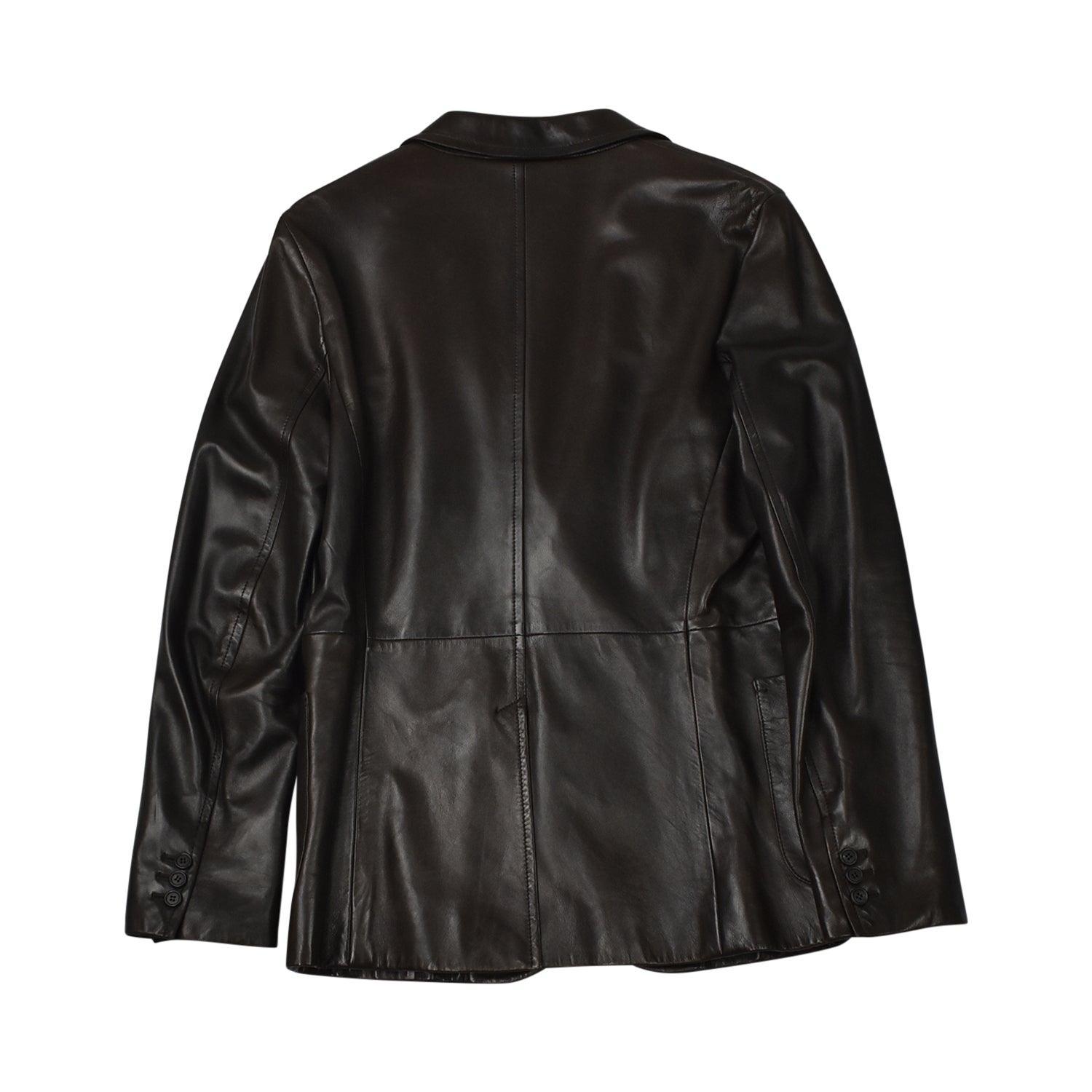 Prada Leather Blazer - Men's 50