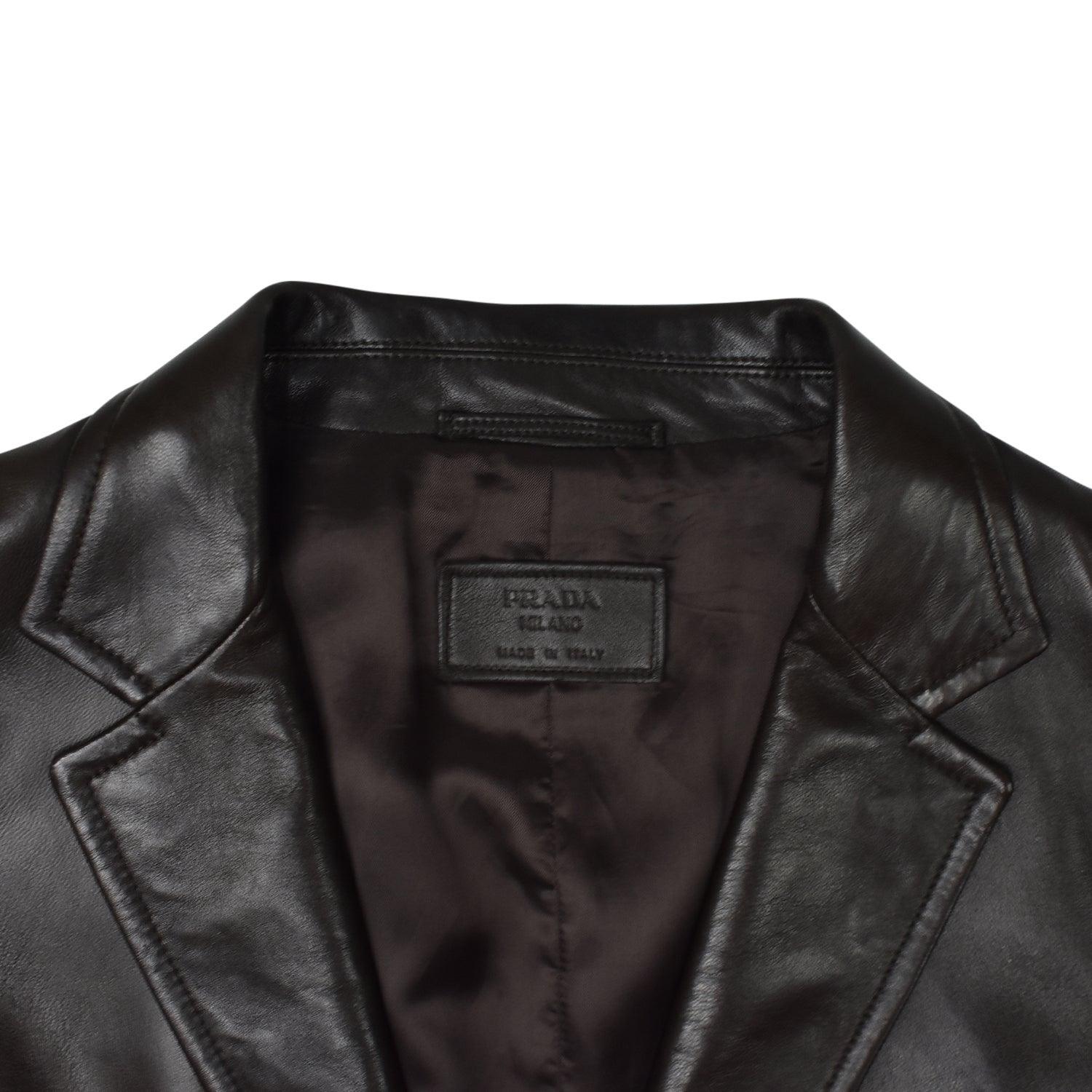 Prada Leather Blazer - Men's 50