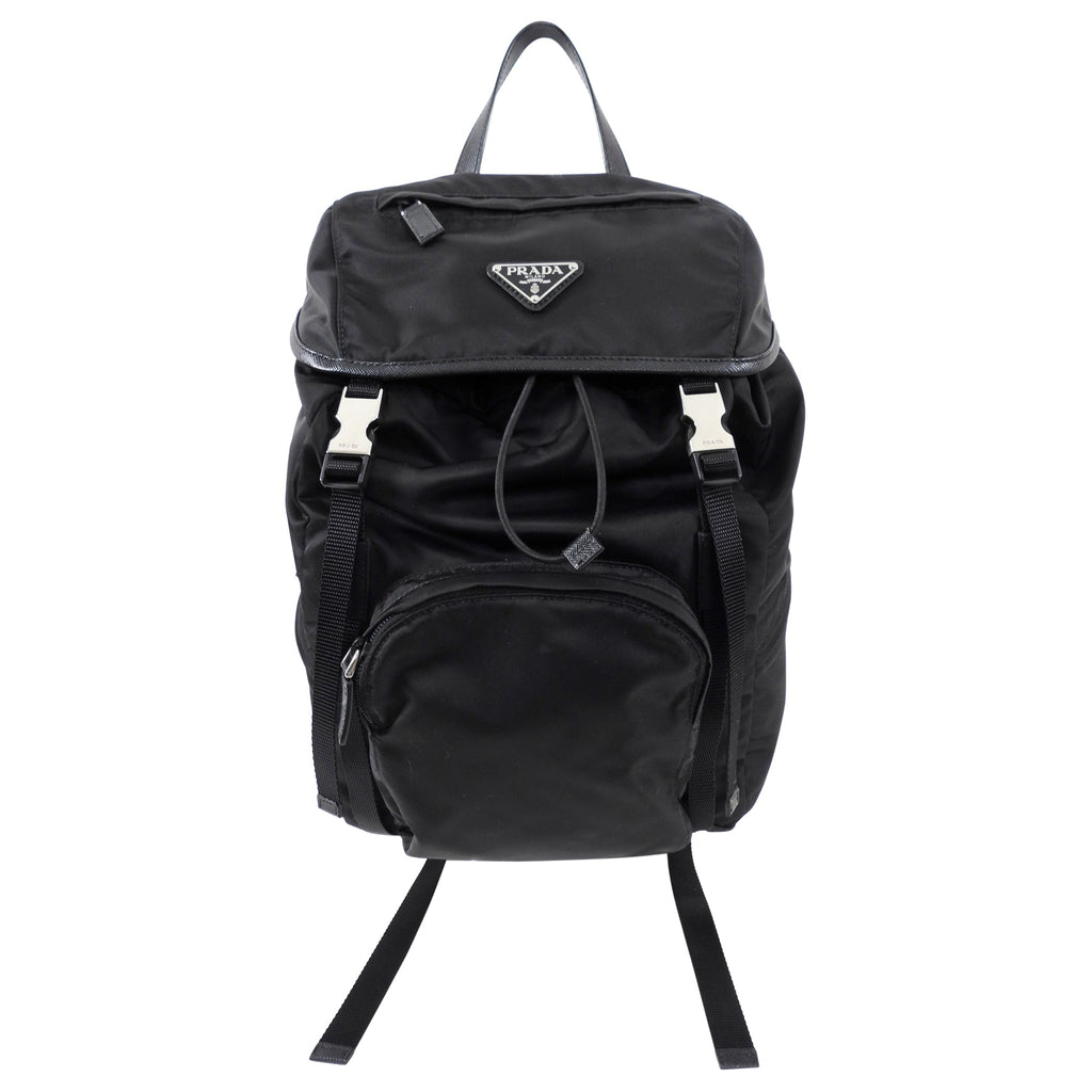 Prada Black Nylon Tessuto 2020 Backpack