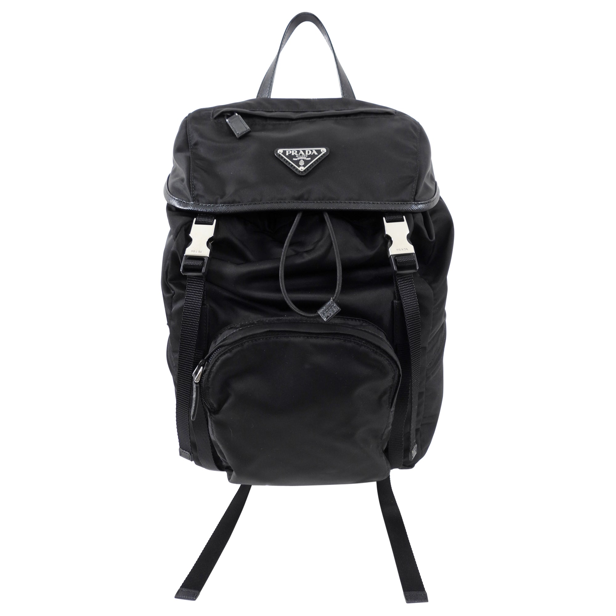 Prada Black Nylon Tessuto 2020 Backpack