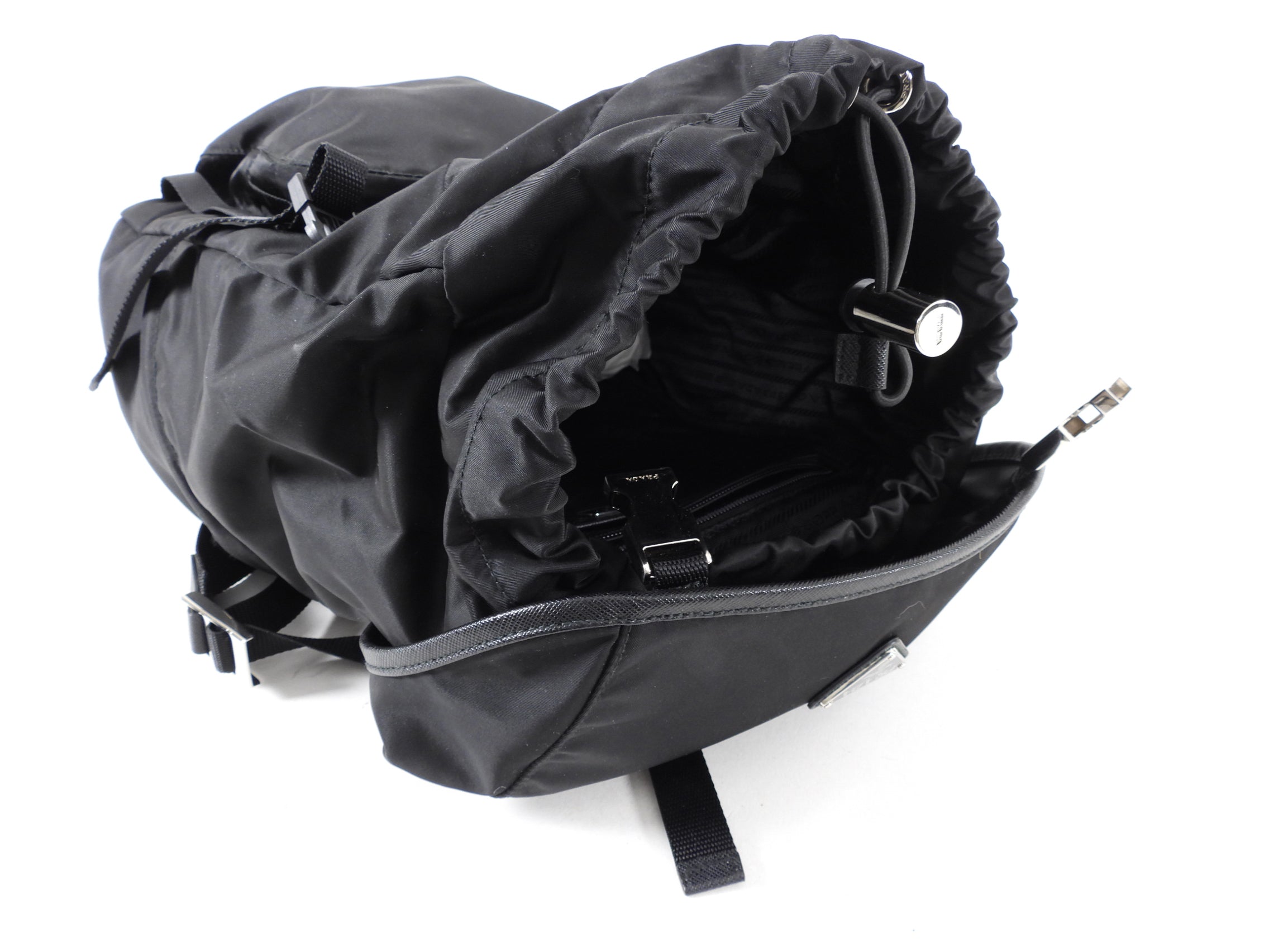Prada Black Nylon Tessuto 2020 Backpack