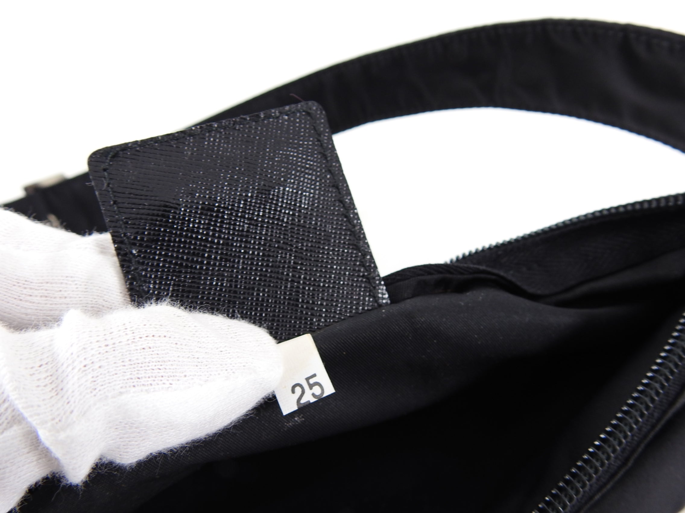 Prada Black Nylon Tessuto Vintage Belt Waist Bag