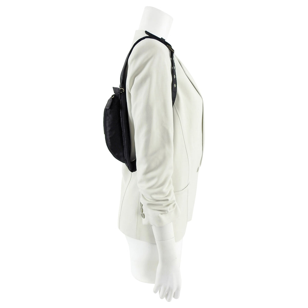 Prada Black Nylon Tessuto Vintage Belt Waist Bag