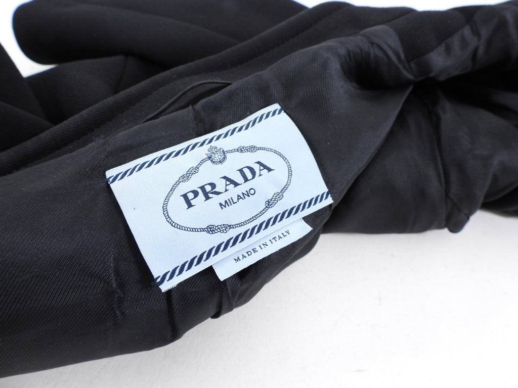 Prada Black Wool Short Jacket with Silver Buttons - IT40 / S