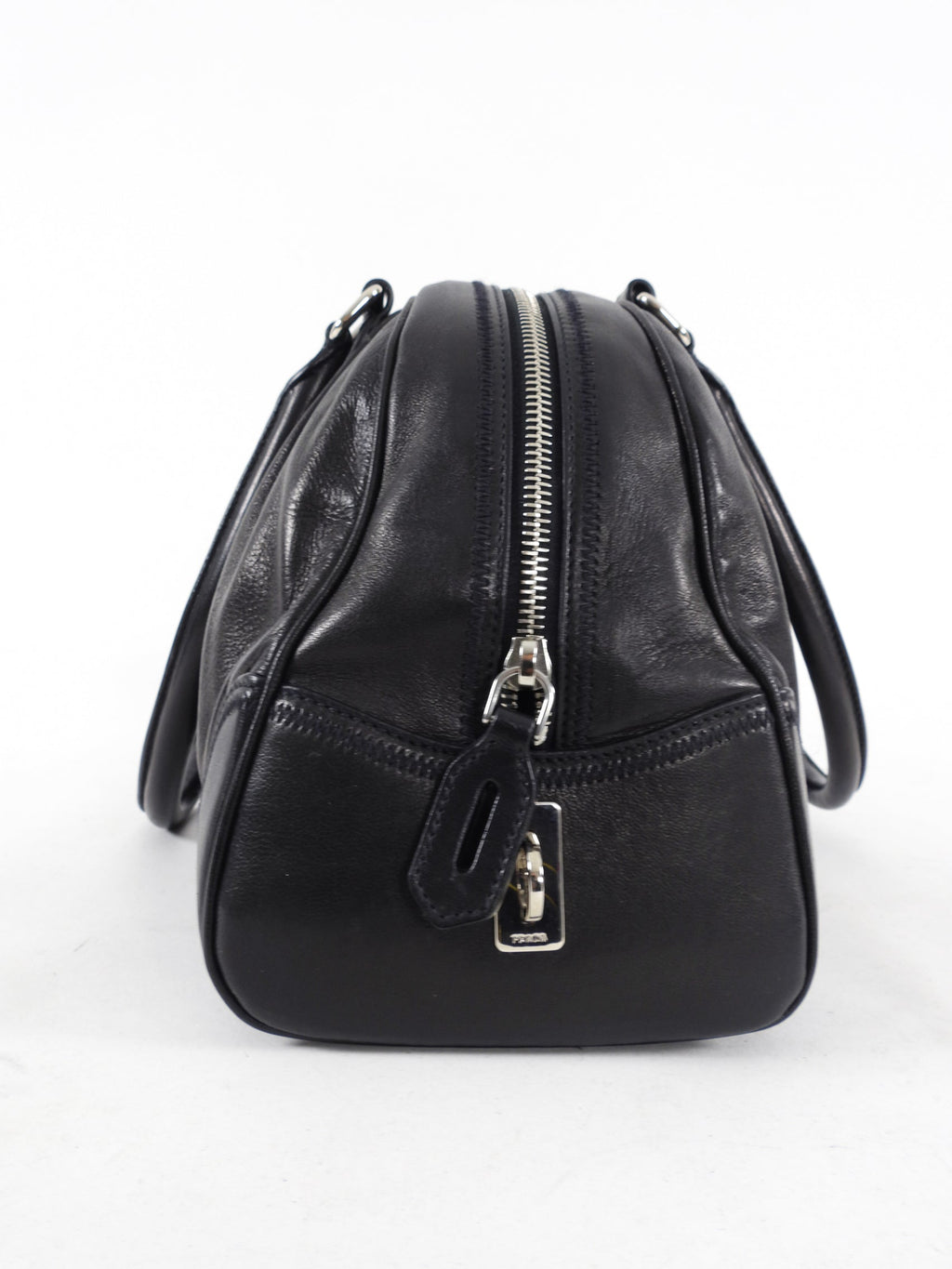 Prada Black Nappa Leather Bowler Bag