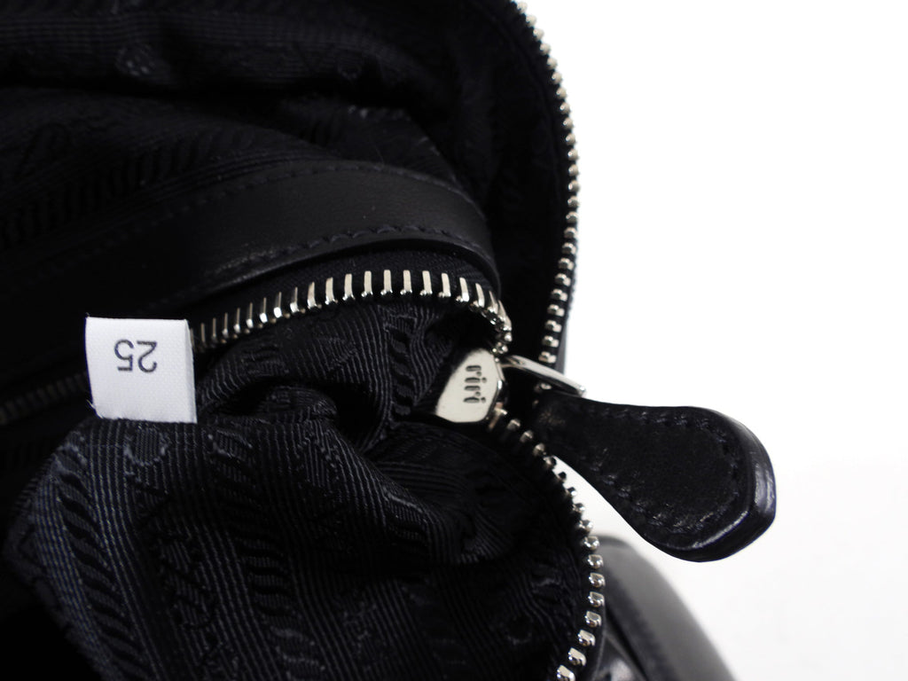 Prada Black Nappa Leather Bowler Bag