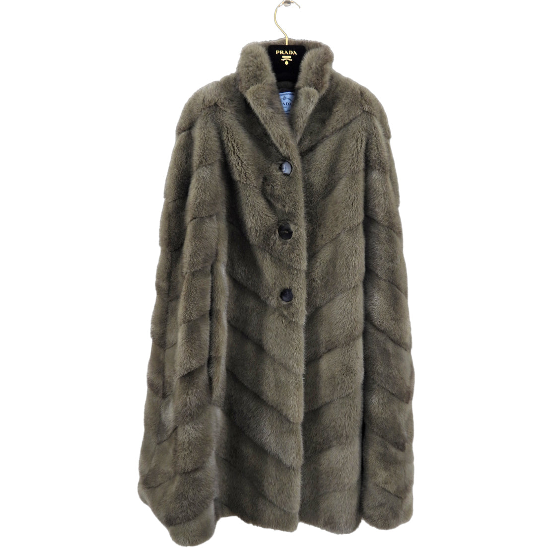 Prada Custom Couture Bespoke Mink Fur Cape - S