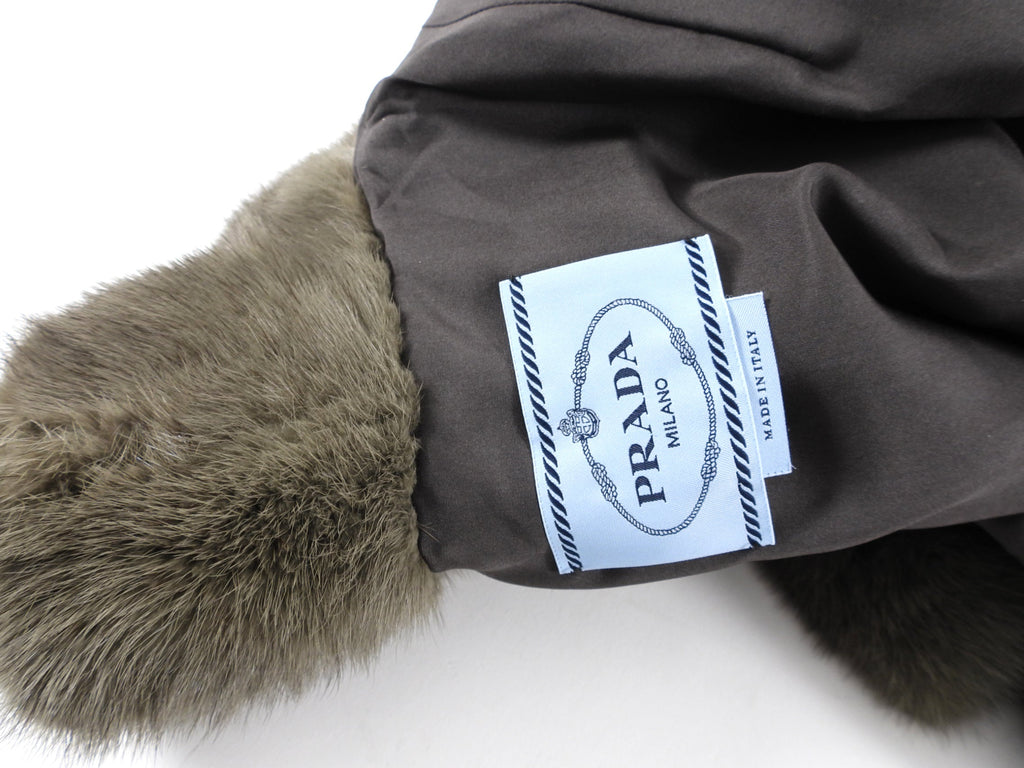 Prada Custom Couture Bespoke Mink Fur Cape - S
