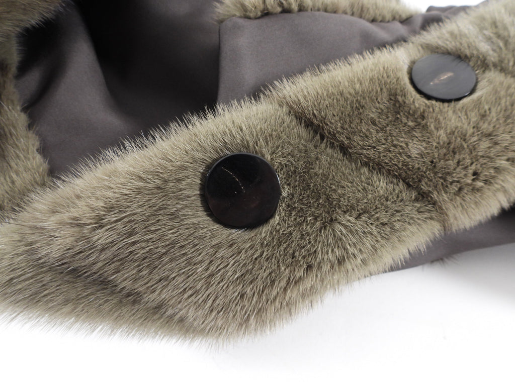 Prada Custom Couture Bespoke Mink Fur Cape - S