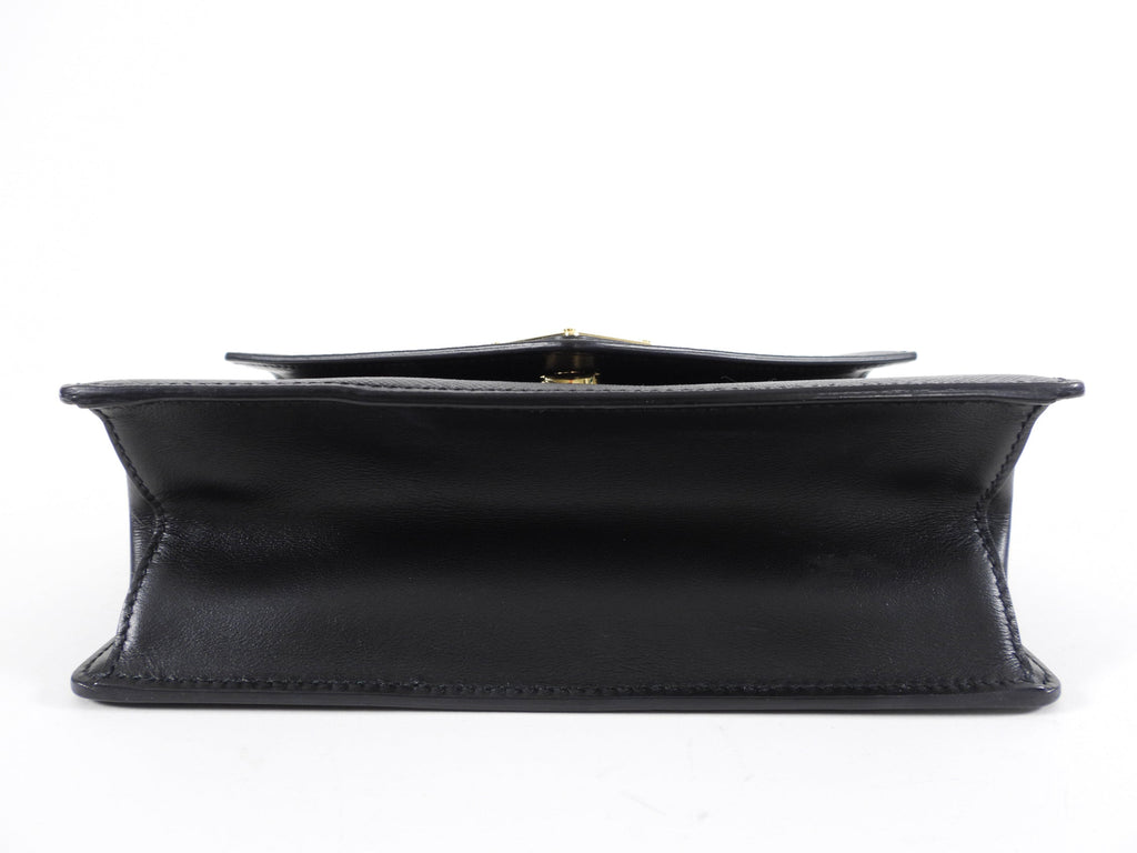 Prada Black Saffiano Small Crossbody Chain Bag