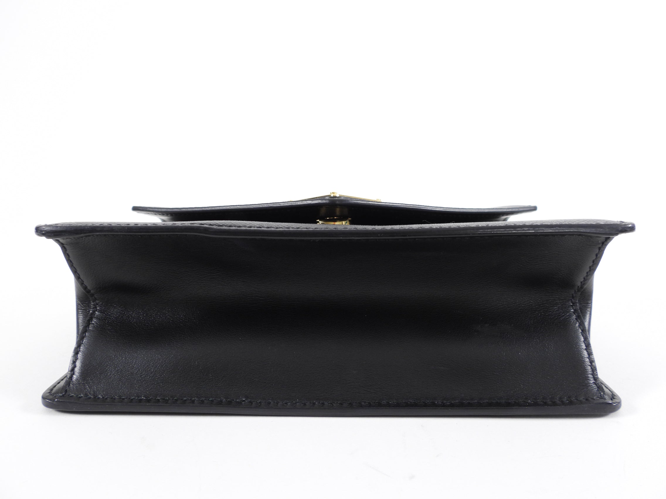 Prada Black Saffiano Small Crossbody Chain Bag