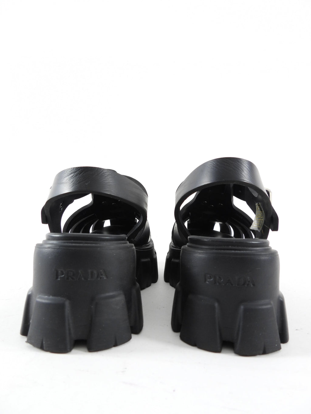 Prada Rubber Monolith Fisherman Sandals - 37