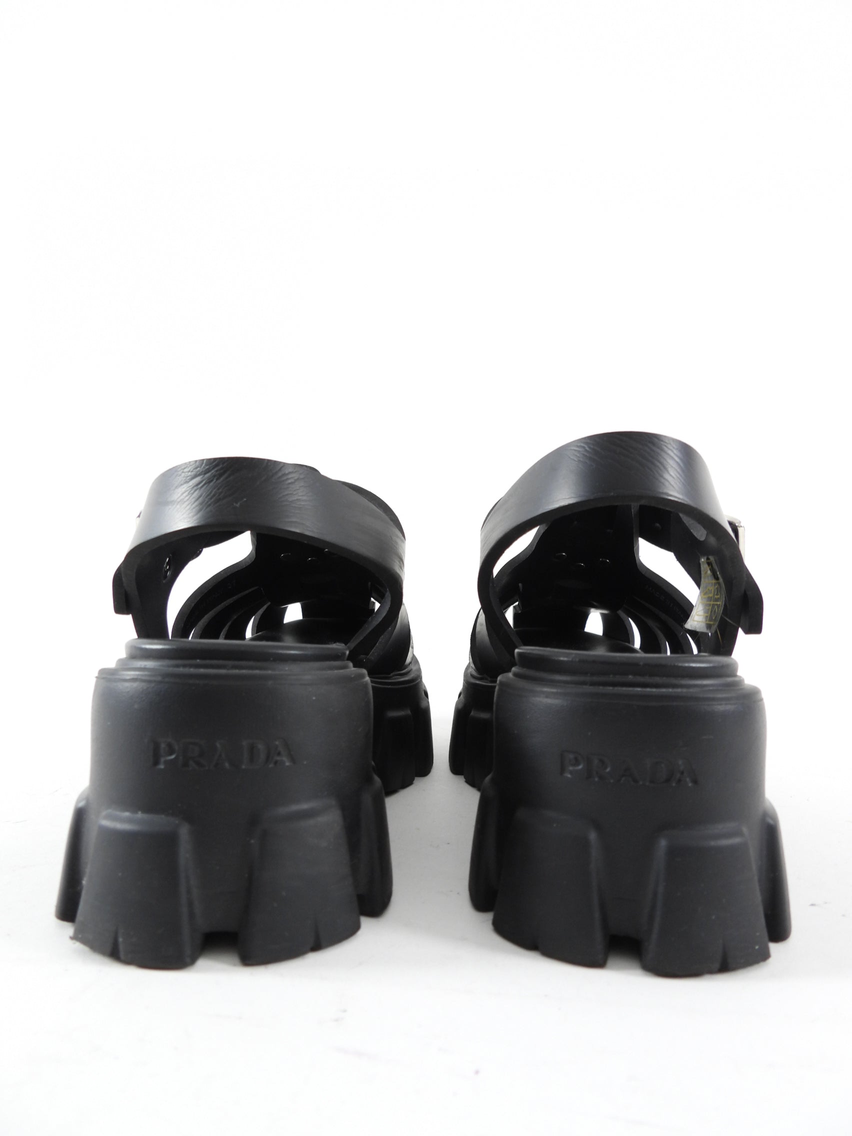 Prada Rubber Monolith Fisherman Sandals - 37