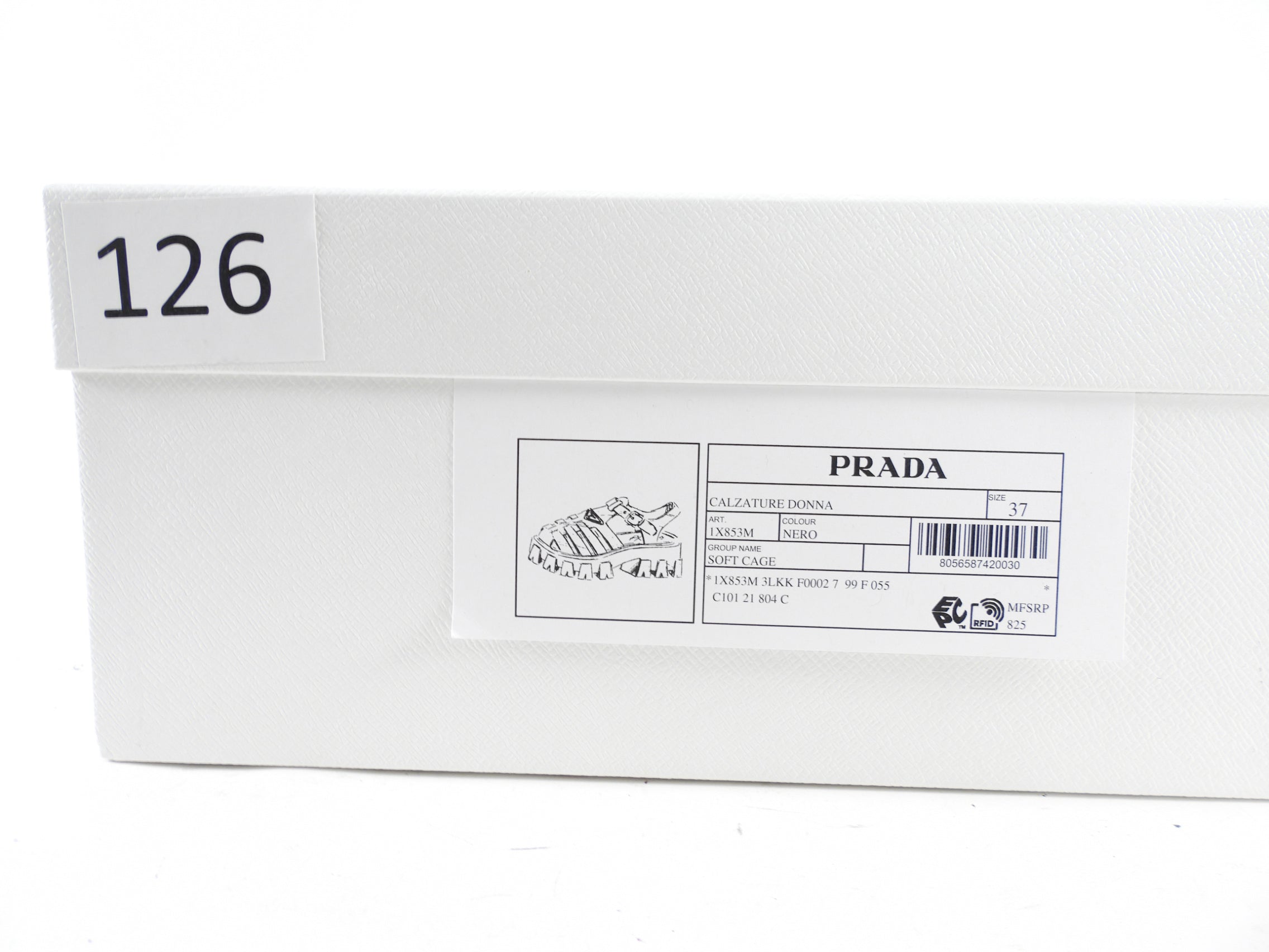 Prada Rubber Monolith Fisherman Sandals - 37