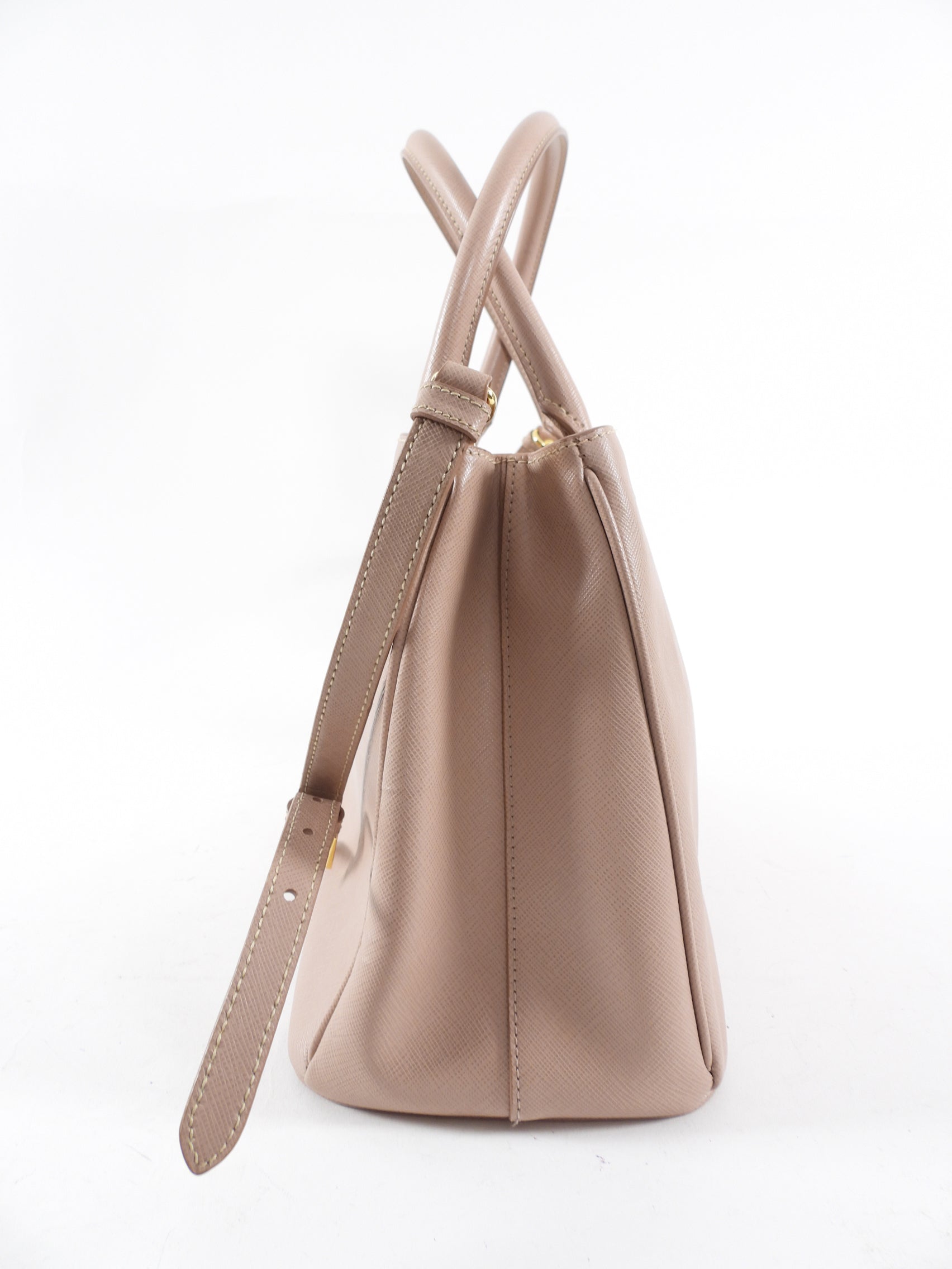 Prada Saffiano Leather Medium Nude Galleria Tote Bag