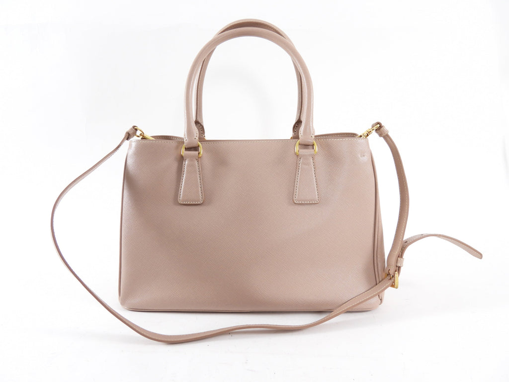 Prada Saffiano Leather Medium Nude Galleria Tote Bag