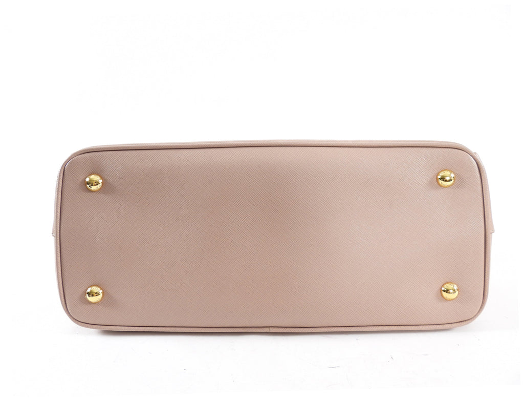 Prada Saffiano Leather Medium Nude Galleria Tote Bag