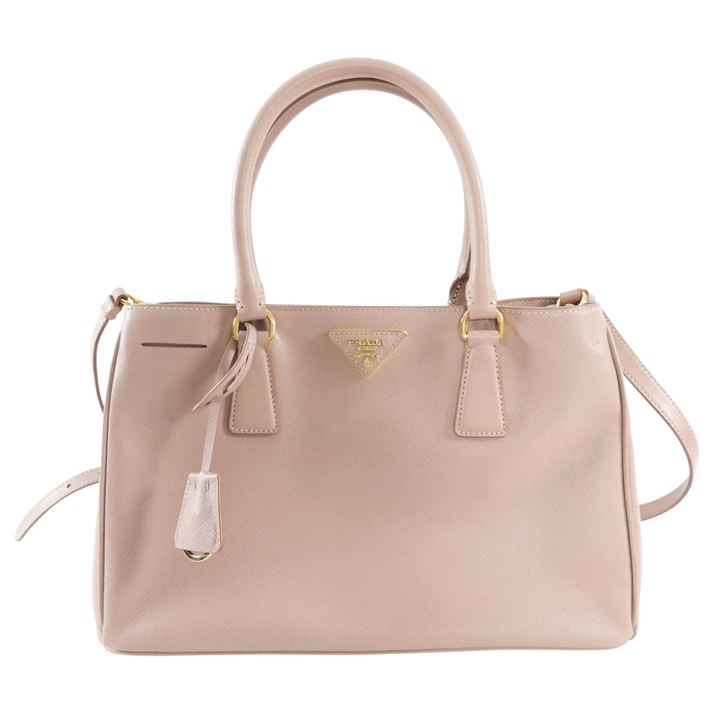 Prada Saffiano Leather Medium Nude Galleria Tote Bag