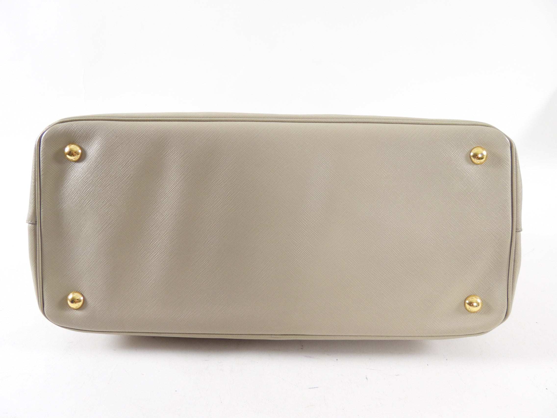 Prada Light Beige Large Saffiano Leather Tote Bag