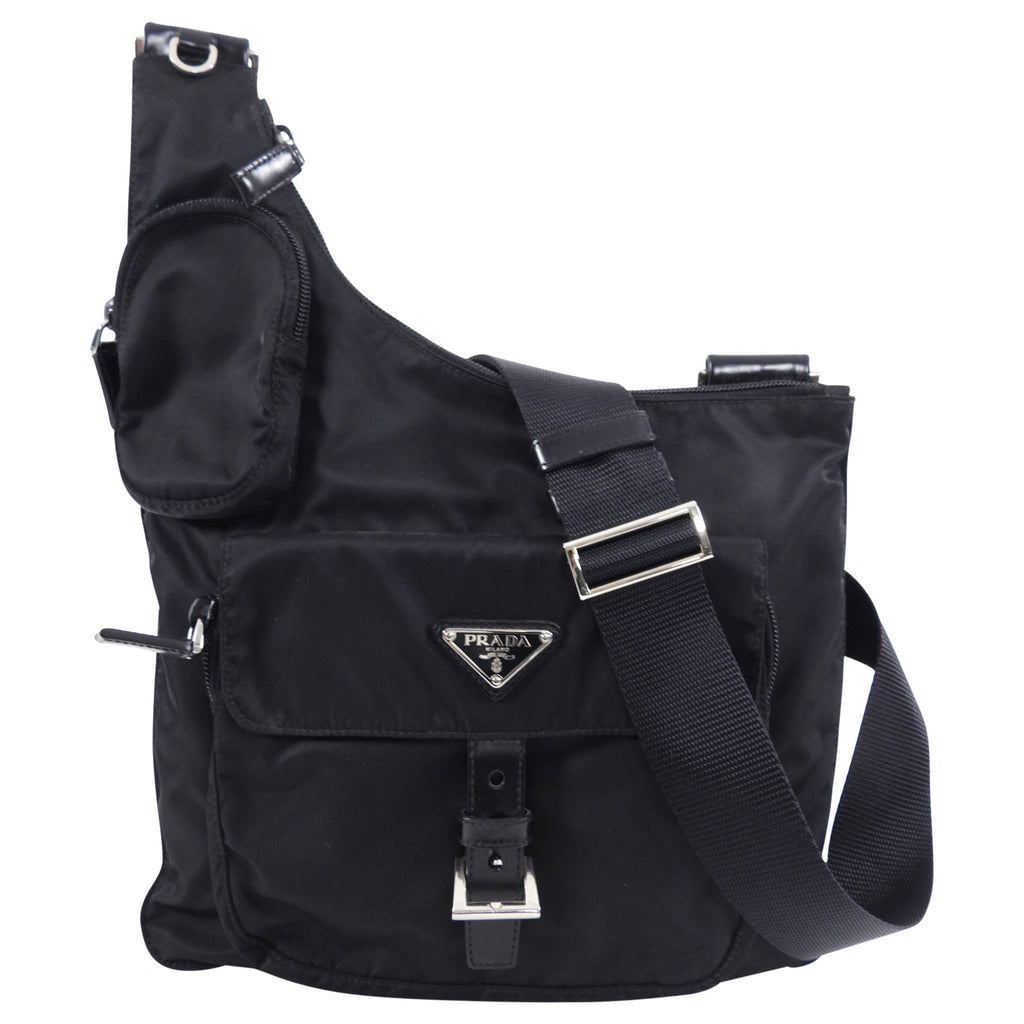 Prada Vintage Tessuto Nylon Messenger Bag