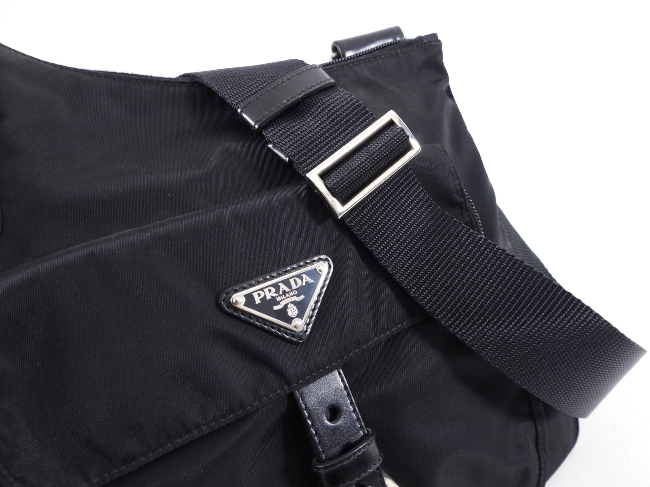 Prada Vintage Tessuto Nylon Messenger Bag
