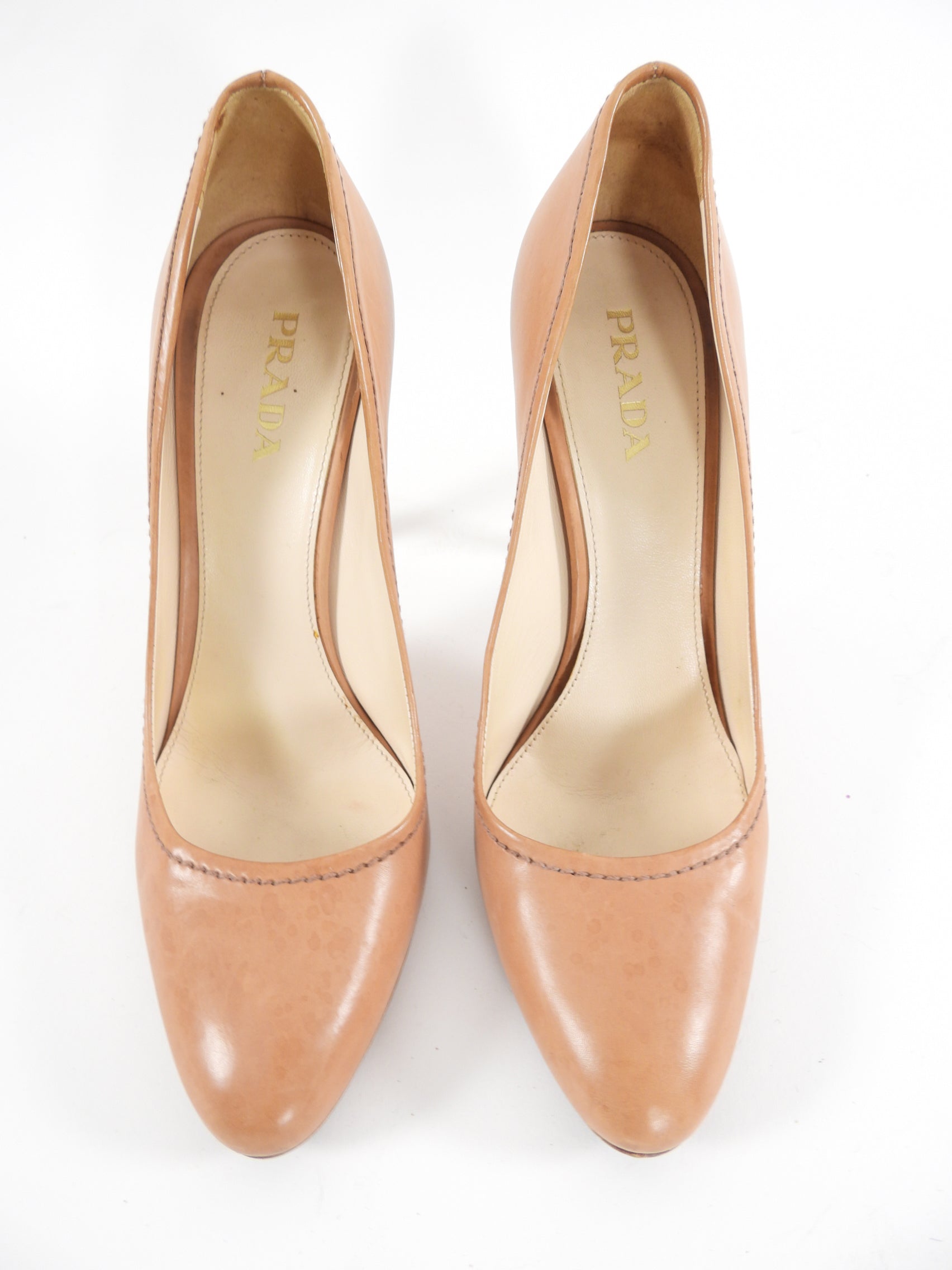Prada Nude Leather Classic Pump - 38.5 / 8