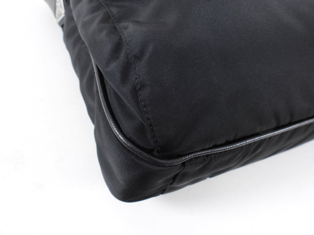 Prada Black Nylon Tessuto Messenger Bag