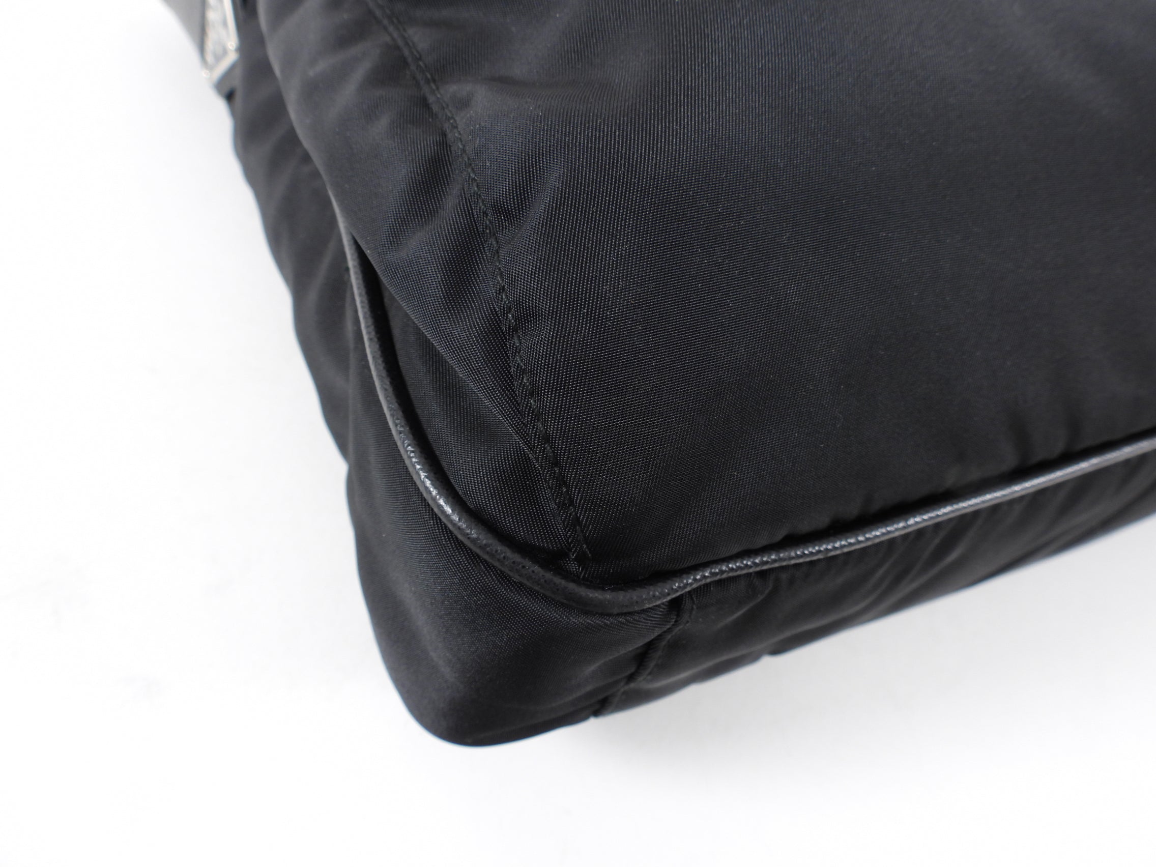 Prada Black Nylon Tessuto Messenger Bag