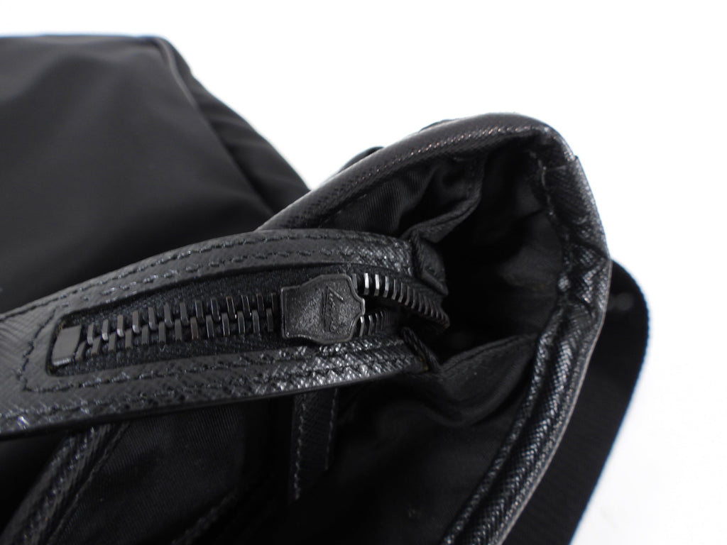 Prada Black Nylon Tessuto Messenger Bag
