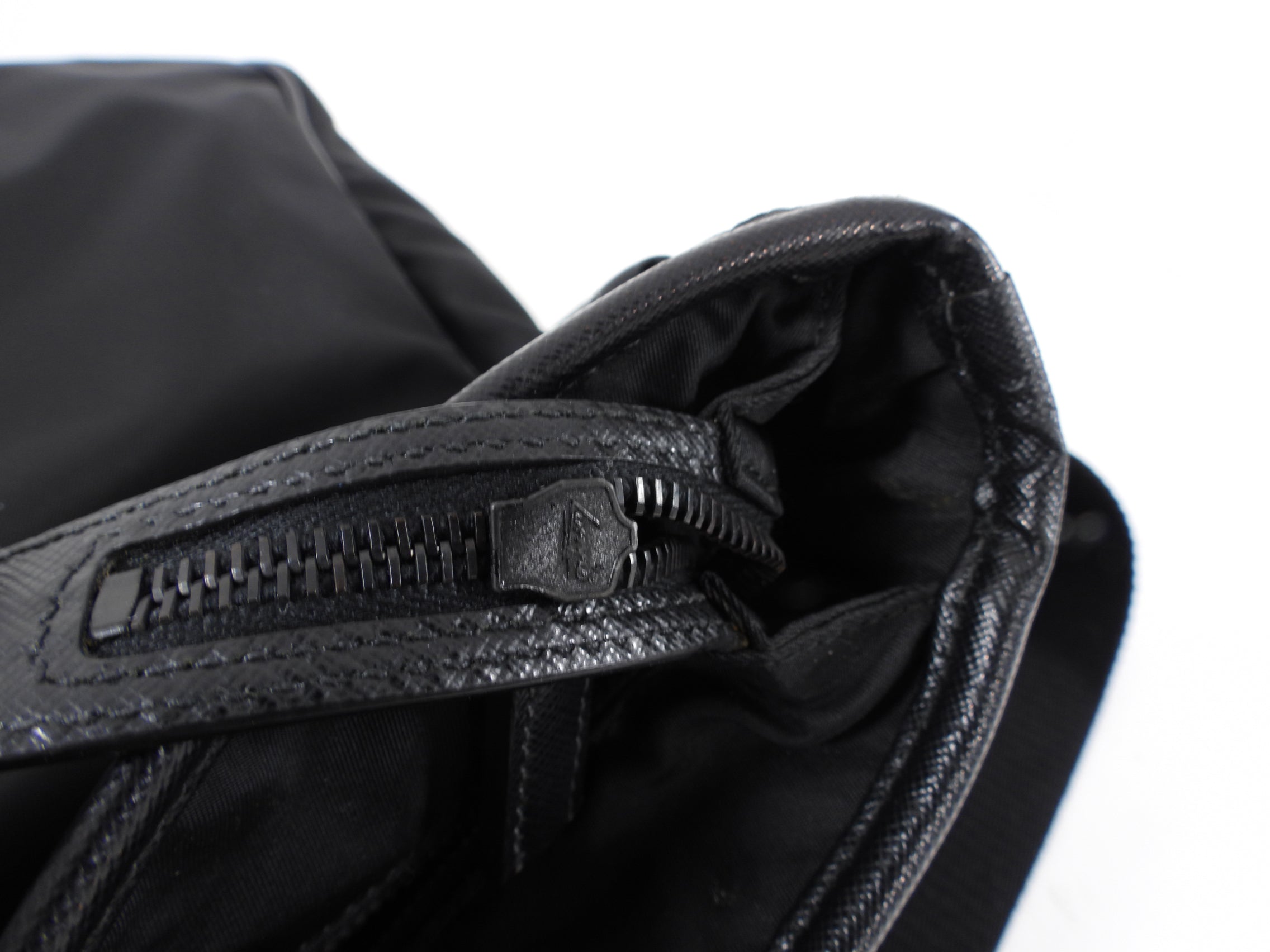 Prada Black Nylon Tessuto Messenger Bag
