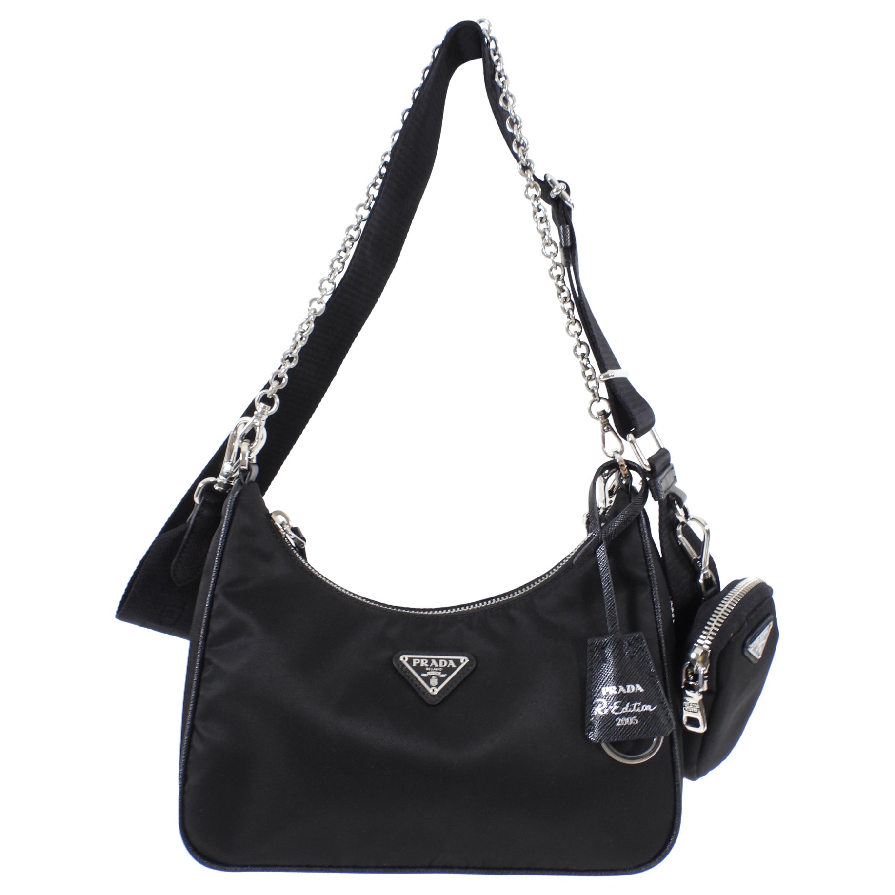 Prada Re-Edition 2005 Black Nylon Crossbody Bag