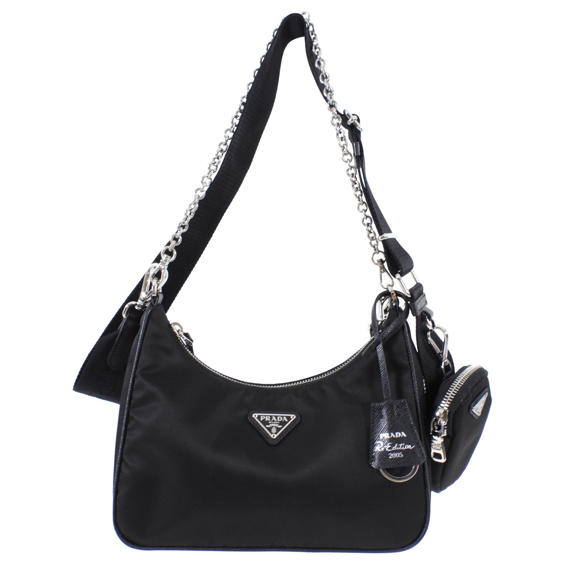 Prada Re-Edition 2005 Black Nylon Crossbody Bag