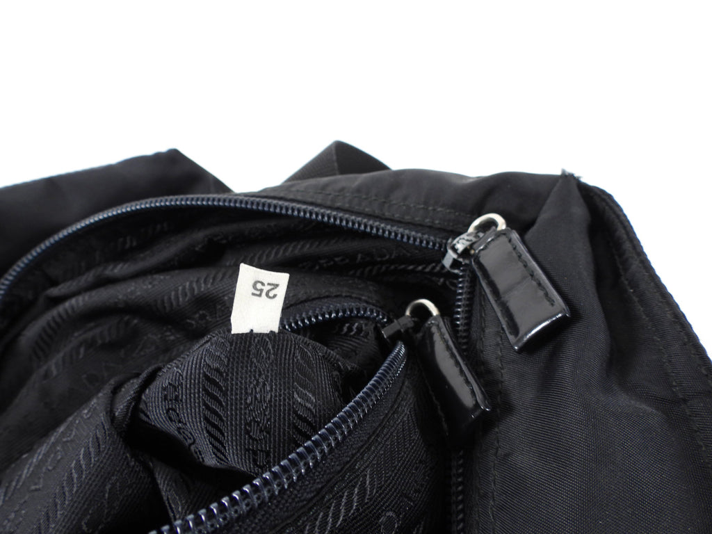 Prada Black Nylon Tessuto Vintage Small Tote Bag