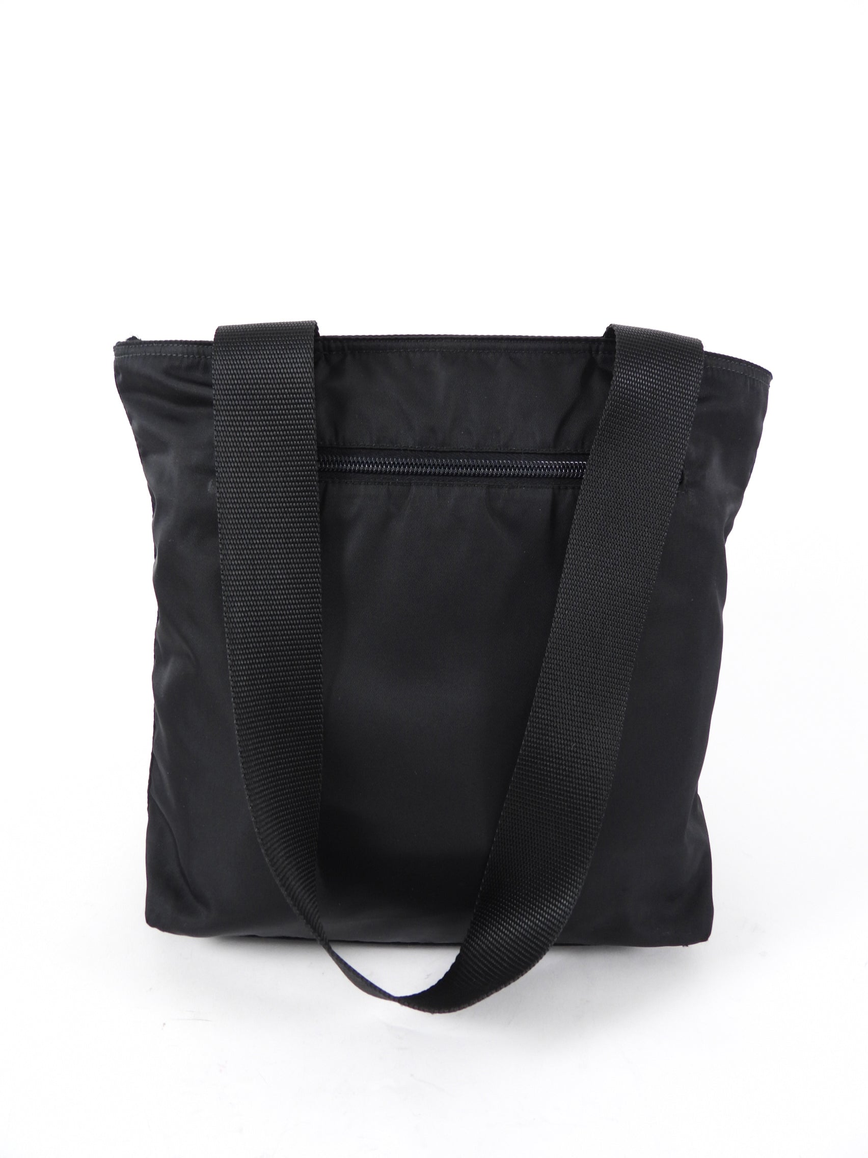 Prada Black Nylon Tessuto Vintage Small Tote Bag