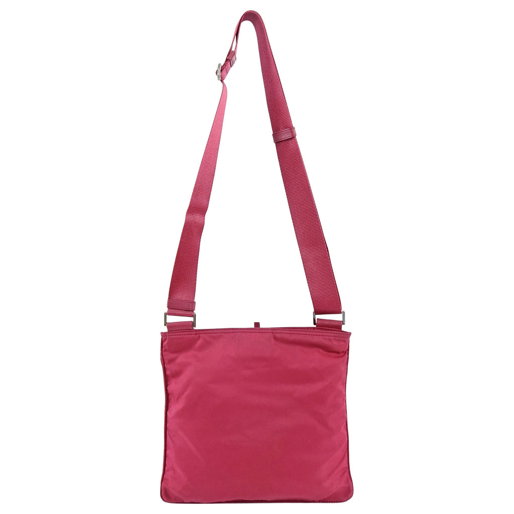 Prada Vintage Original Pink Nylon Tessuto Messenger Bag