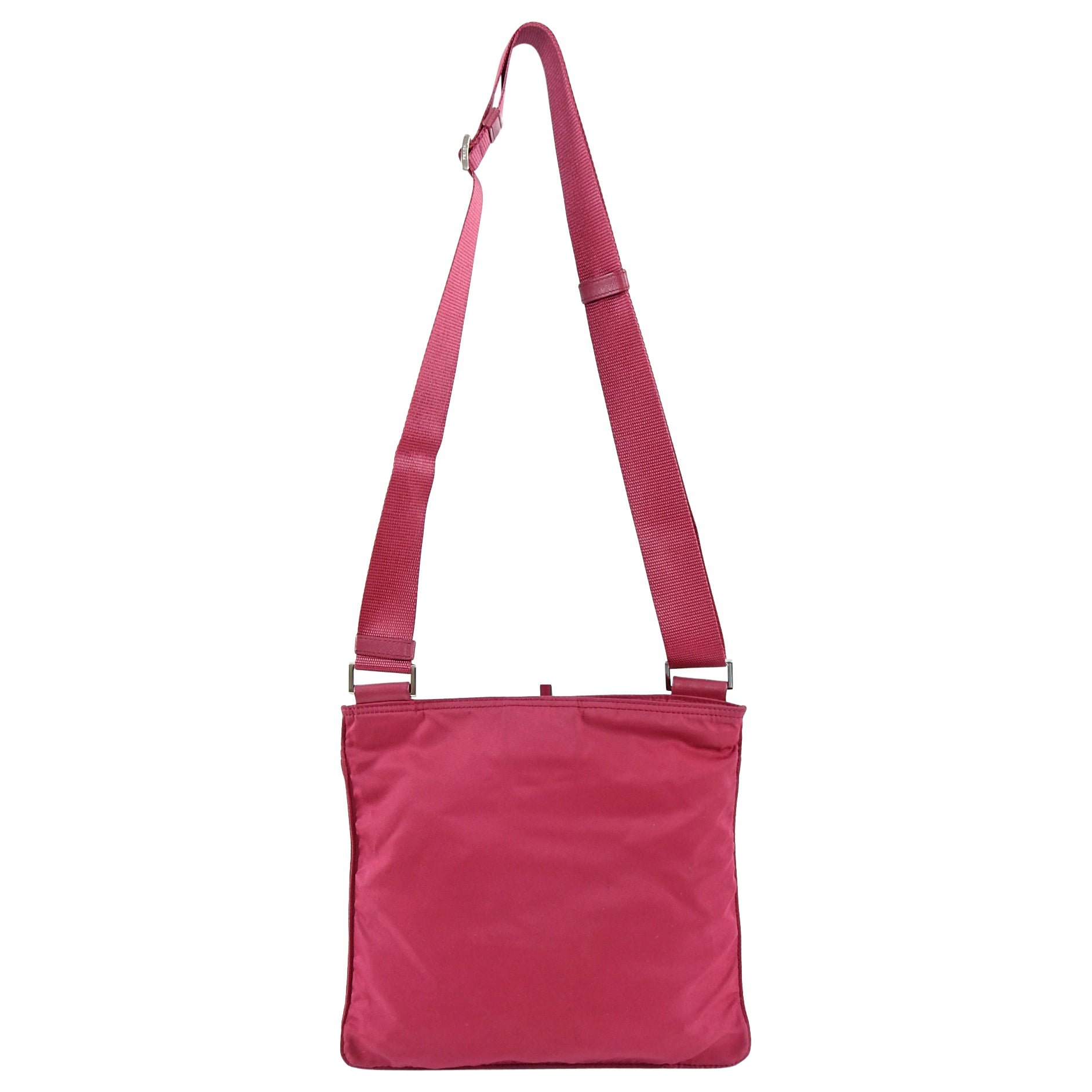 Prada Vintage Original Pink Nylon Tessuto Messenger Bag