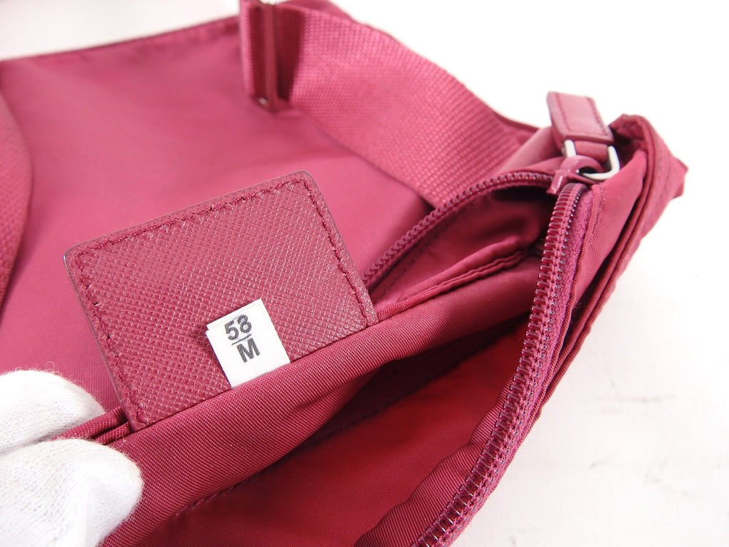 Prada Vintage Original Pink Nylon Tessuto Messenger Bag