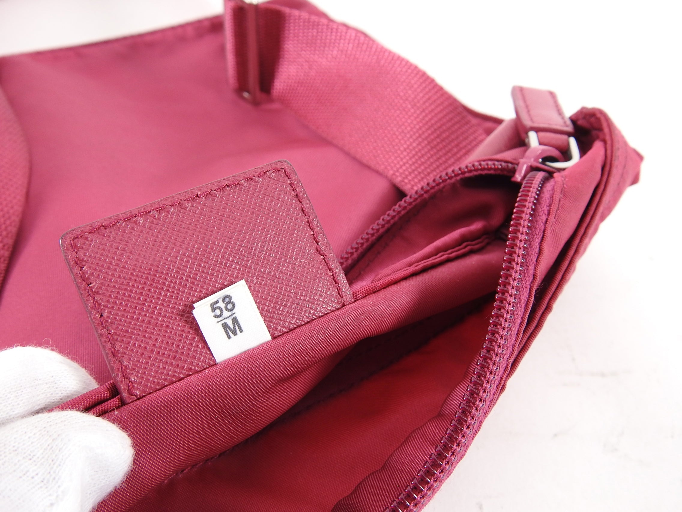 Prada Vintage Original Pink Nylon Tessuto Messenger Bag