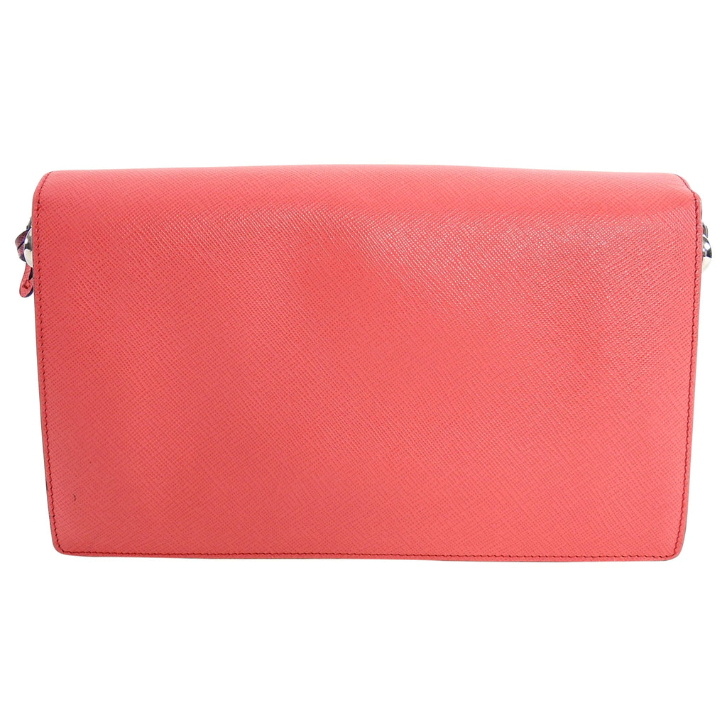 Prada Hot Pink Saffiano Lux Convertible 2 in 1 Sound Bag