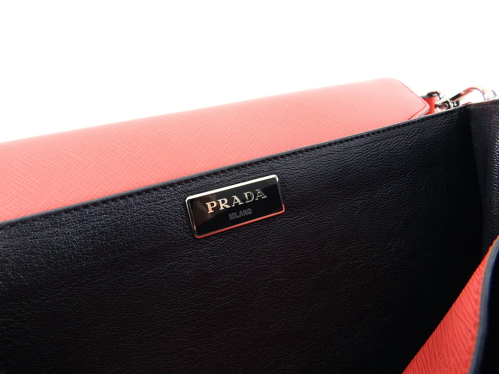 Prada Hot Pink Saffiano Lux Convertible 2 in 1 Sound Bag