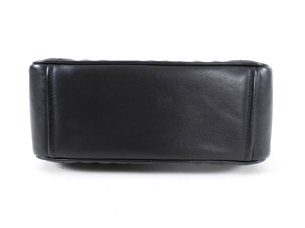 Prada Black Quilt Diagramme Chain Strap Shoulder Bag