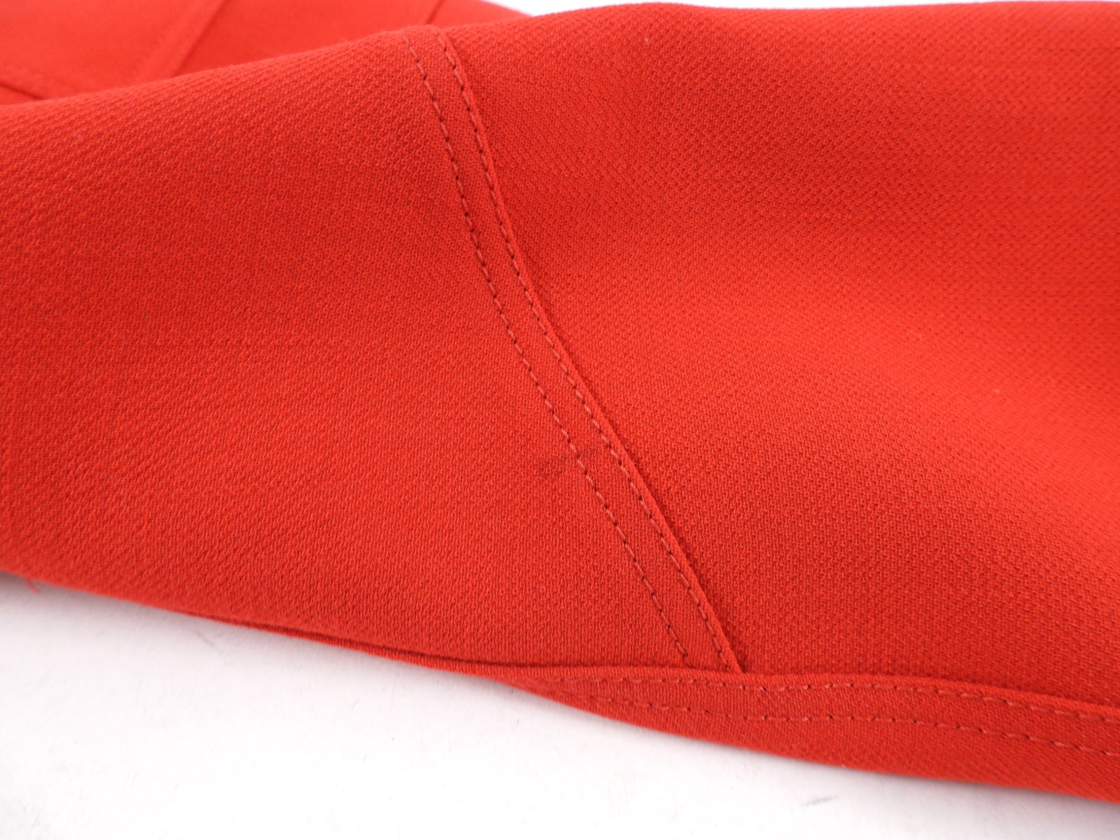 Prada Red Wool Seamed Wiggle Dress - M / 8