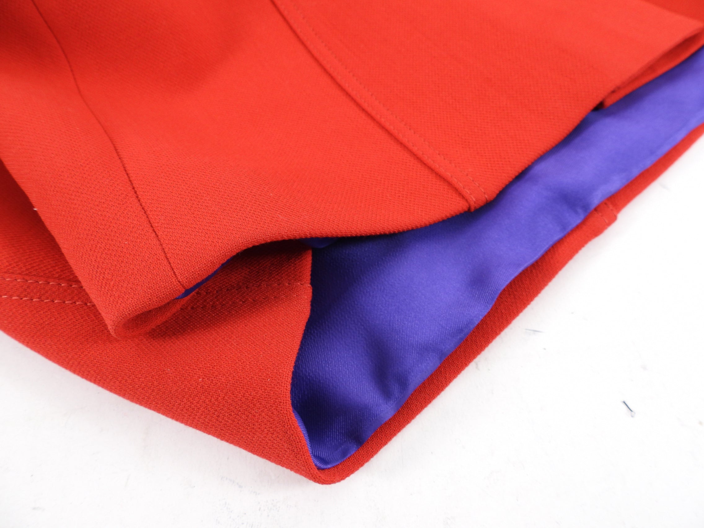 Prada Red Wool Seamed Wiggle Dress - M / 8