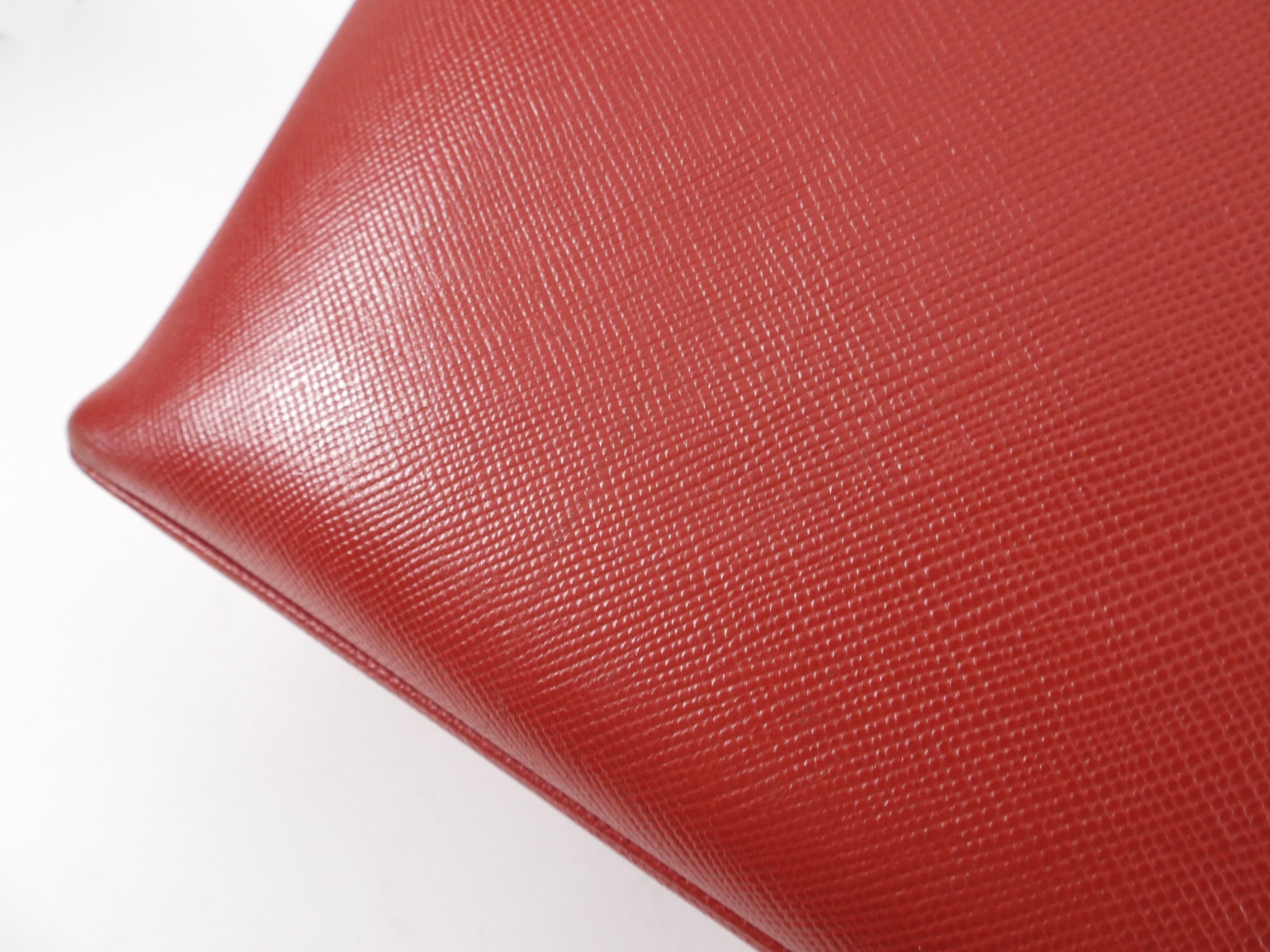 Prada Saffiano Lux Red Large Double Tote Bag