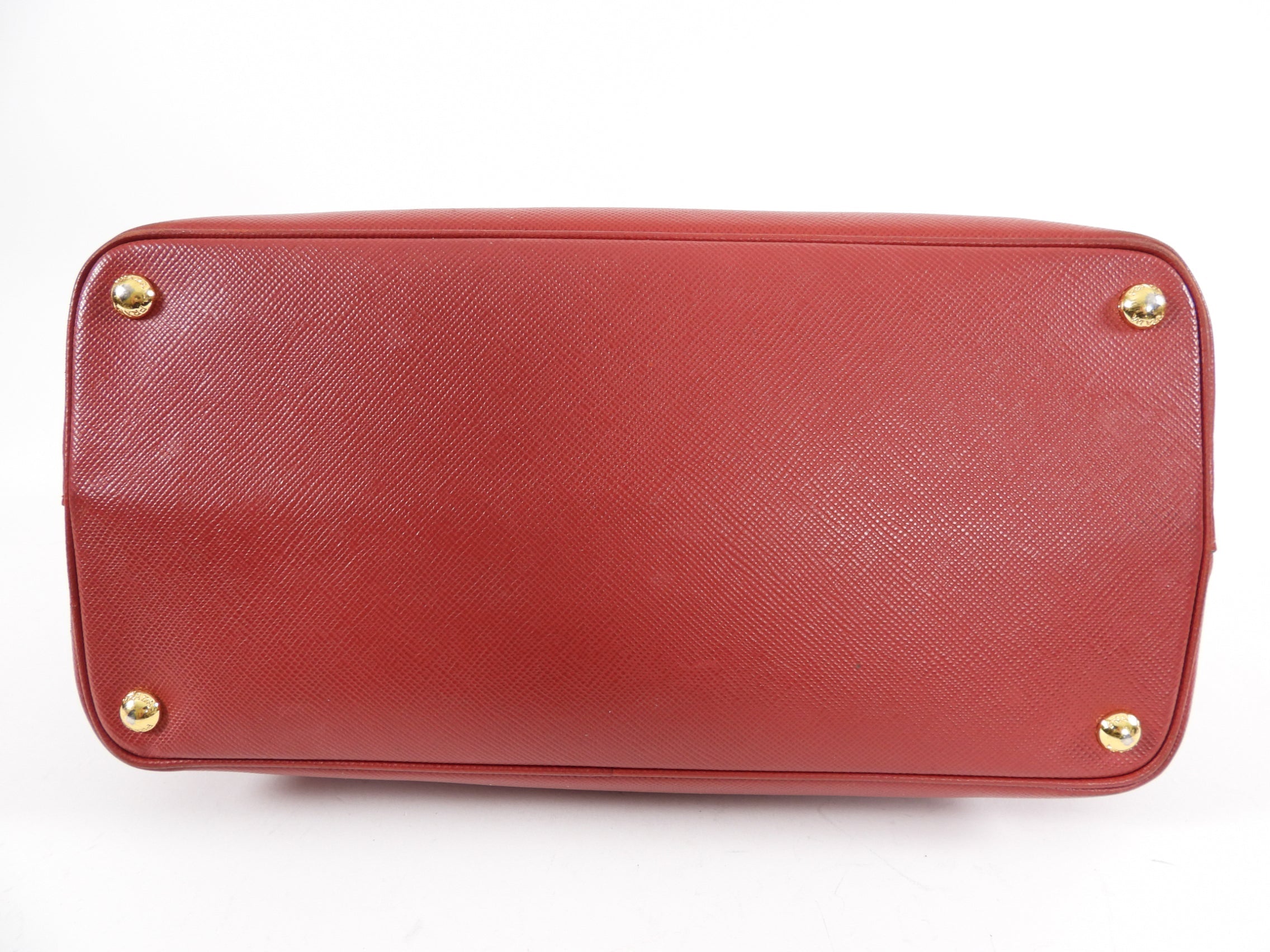 Prada Saffiano Lux Red Large Double Tote Bag