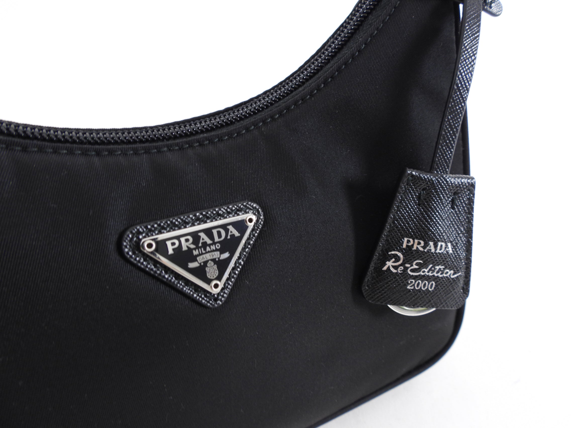Prada Black Nylon Mini Re Edition 2005 Bag