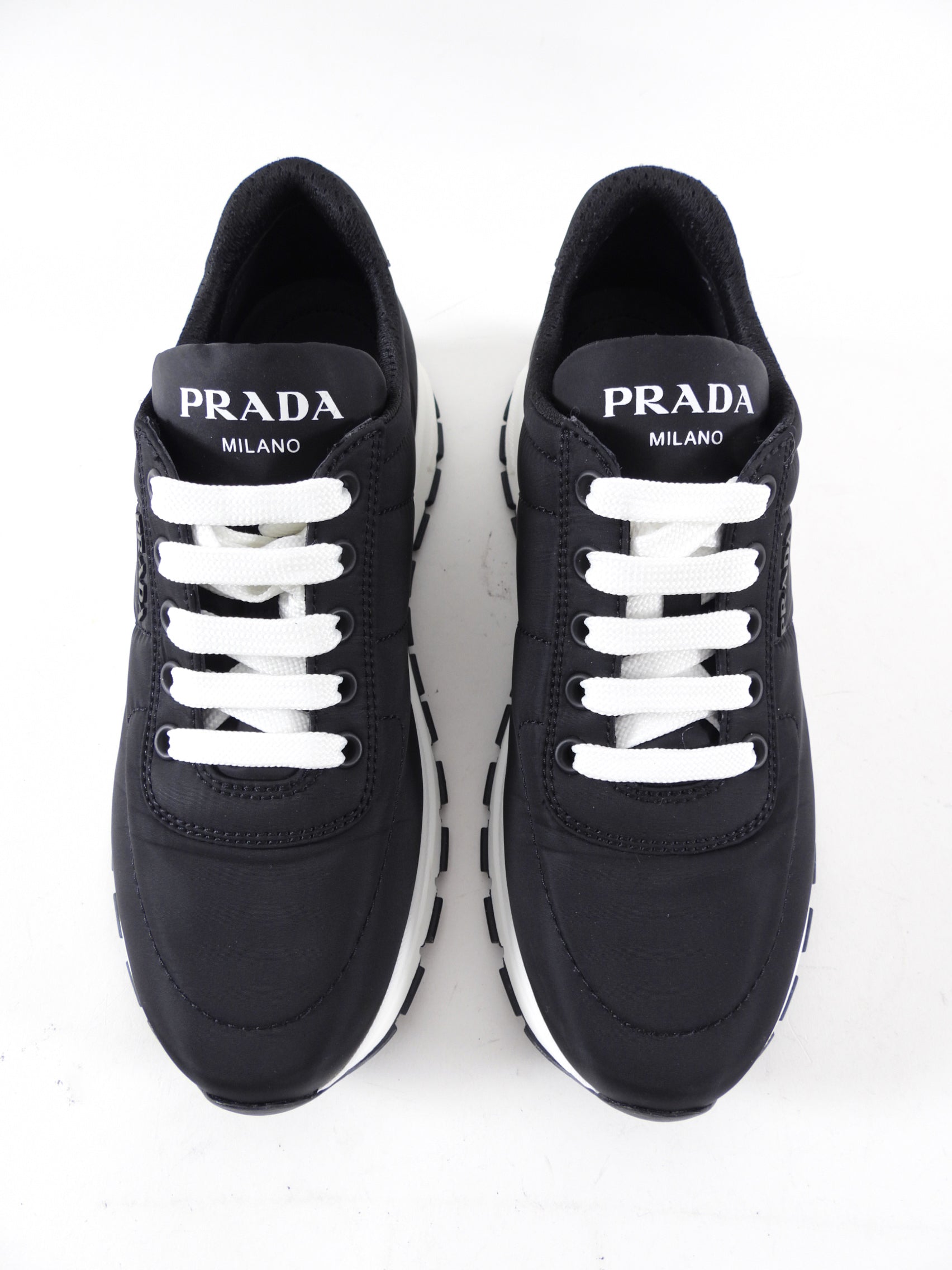 Prada Re-Nylon Black Sneakers - 36 / 36.5