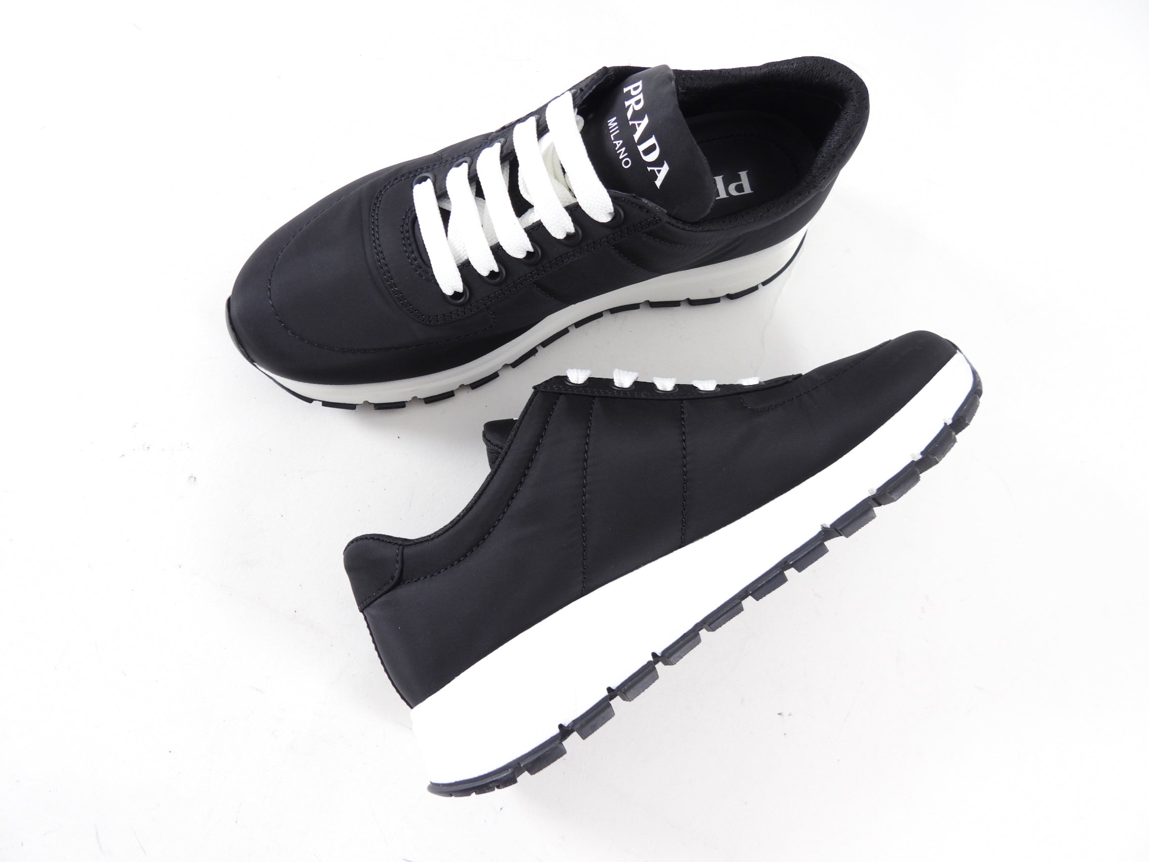 Prada Re-Nylon Black Sneakers - 36 / 36.5