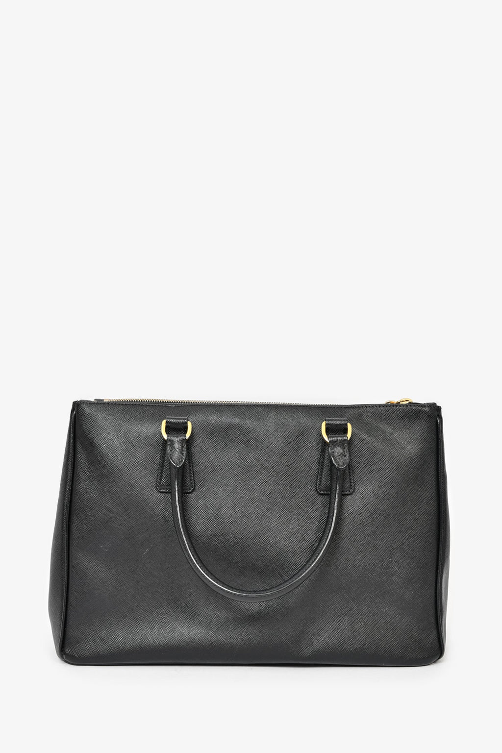 Prada Black Saffiano Leather Large 'Galleria' Tote with Strap